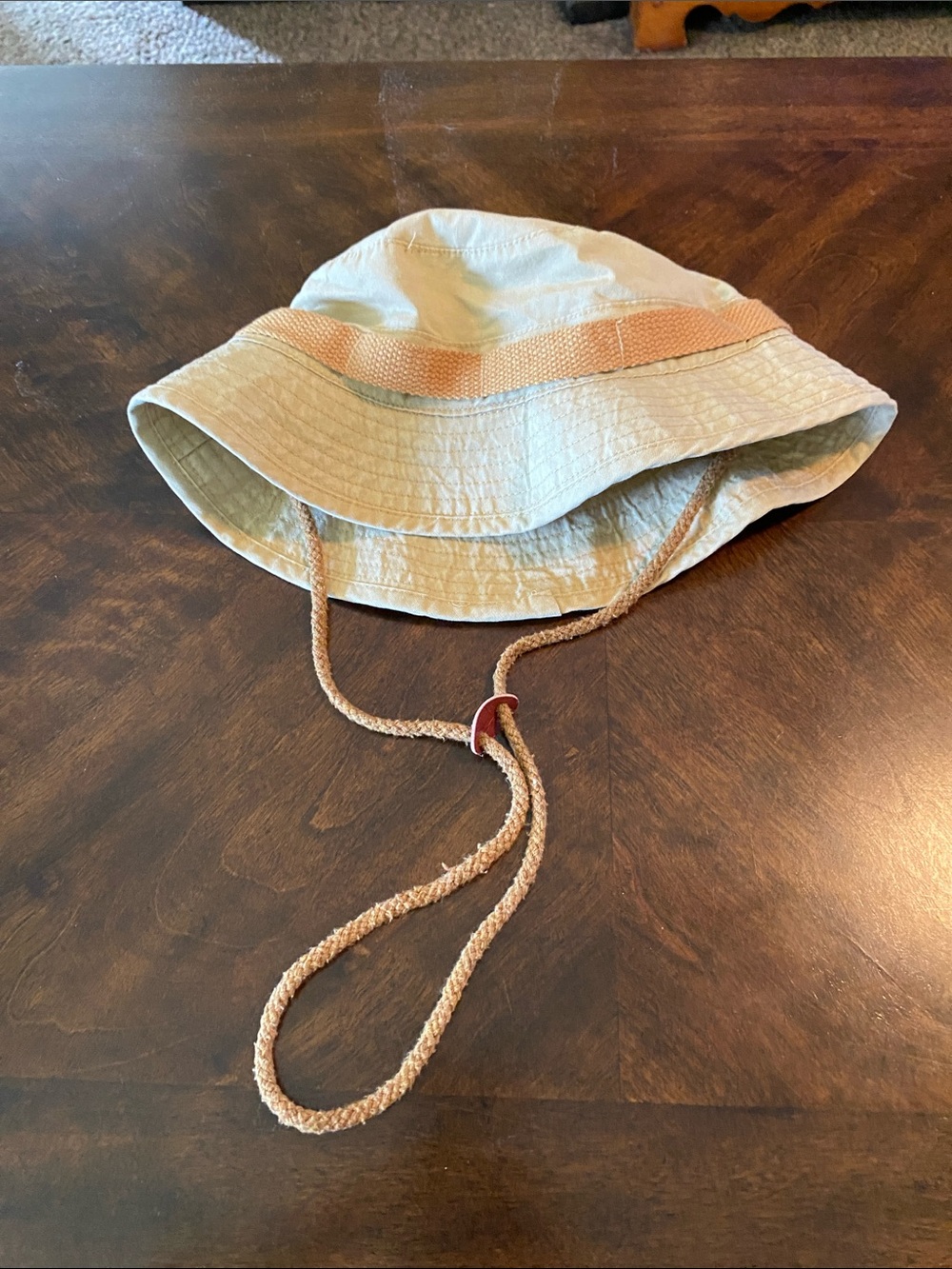 Urban Outfitters Beige Bucket Hat with Tan Band